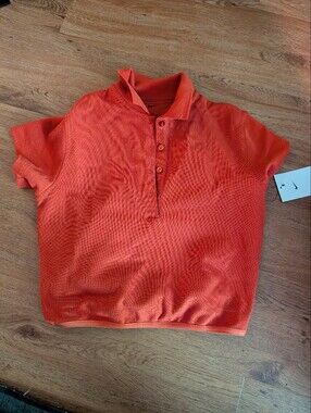 Nike Orange Women's Short-Sleeve Polo